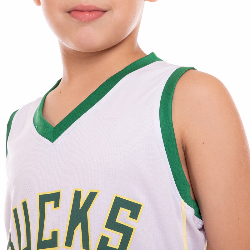 Форма баскетбольна дитяча NBA клуб Milwaukee Bucks 34 3582 S-2XL білий-зелений