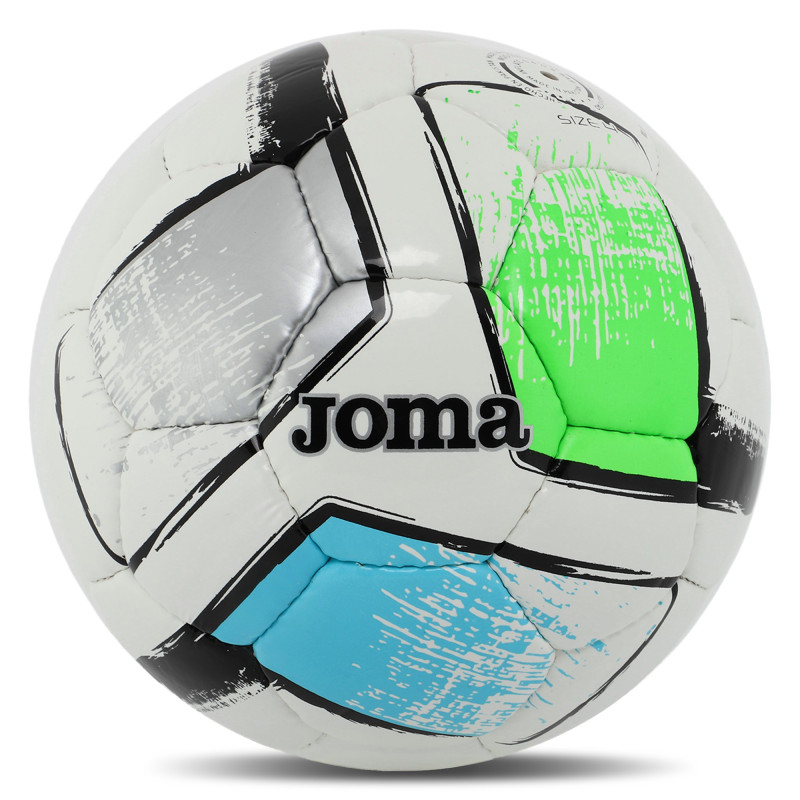 М'яч футбольний Joma DALI II 400649-211-T4 №4 TPU сірий-зелений-синій