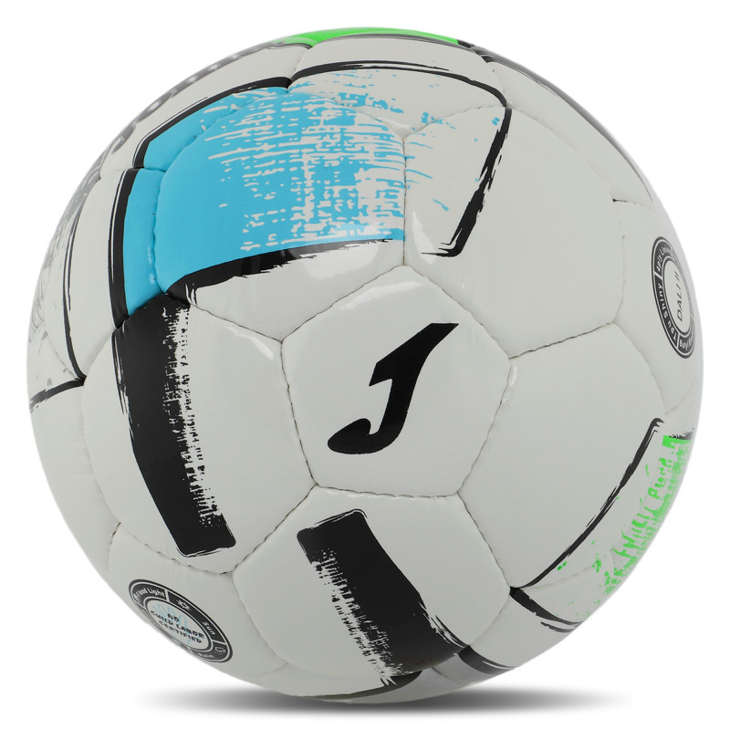 М'яч футбольний Joma DALI II 400649-211-T4 №4 TPU сірий-зелений-синій