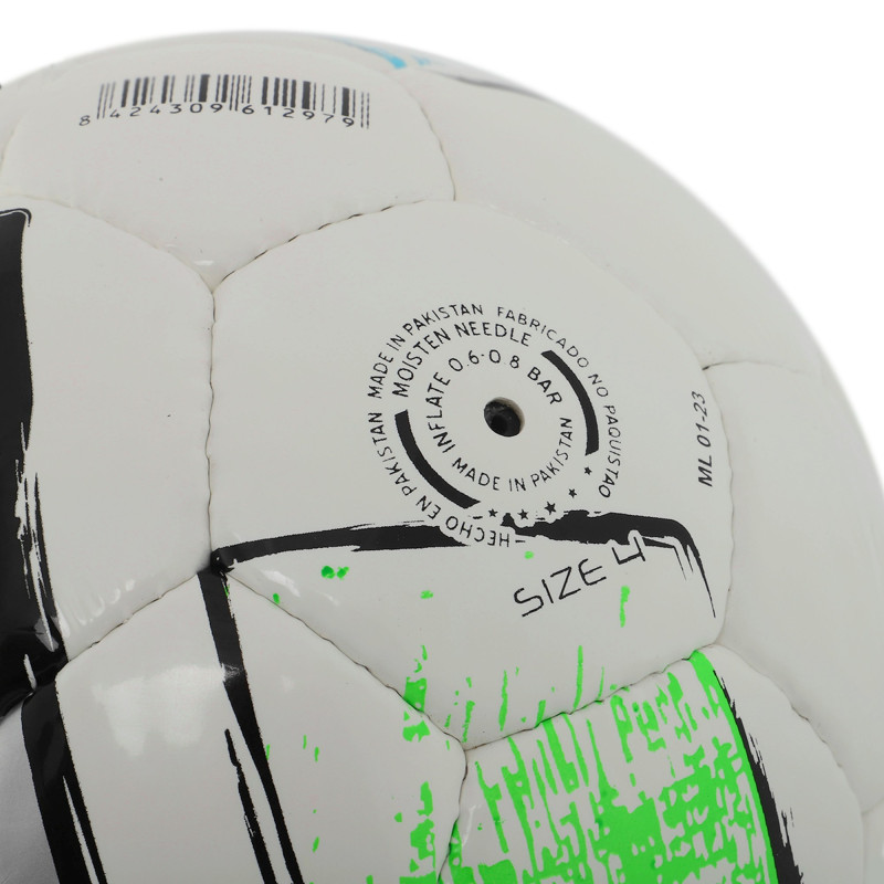 М'яч футбольний Joma DALI II 400649-211-T4 №4 TPU сірий-зелений-синій