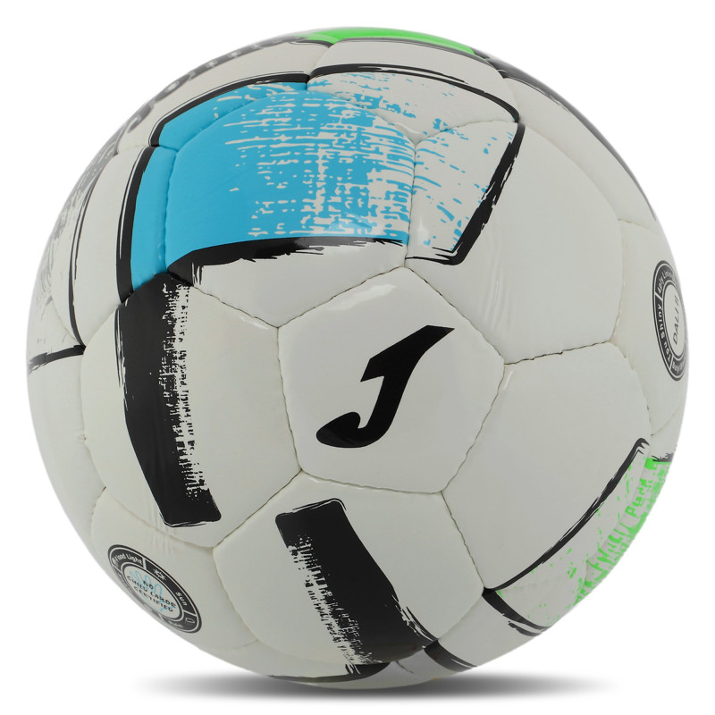 М'яч футбольний Joma DALI II 400649-211-T5 №5 PU сірий-зелений-синій