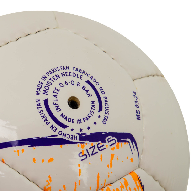 М'яч футбольний Joma DALI II 400649-214-T5 №5 білий-помаранчевий