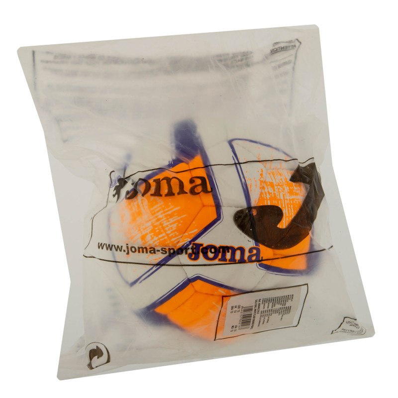 М'яч футбольний Joma DALI II 400649-214-T5 №5 білий-помаранчевий