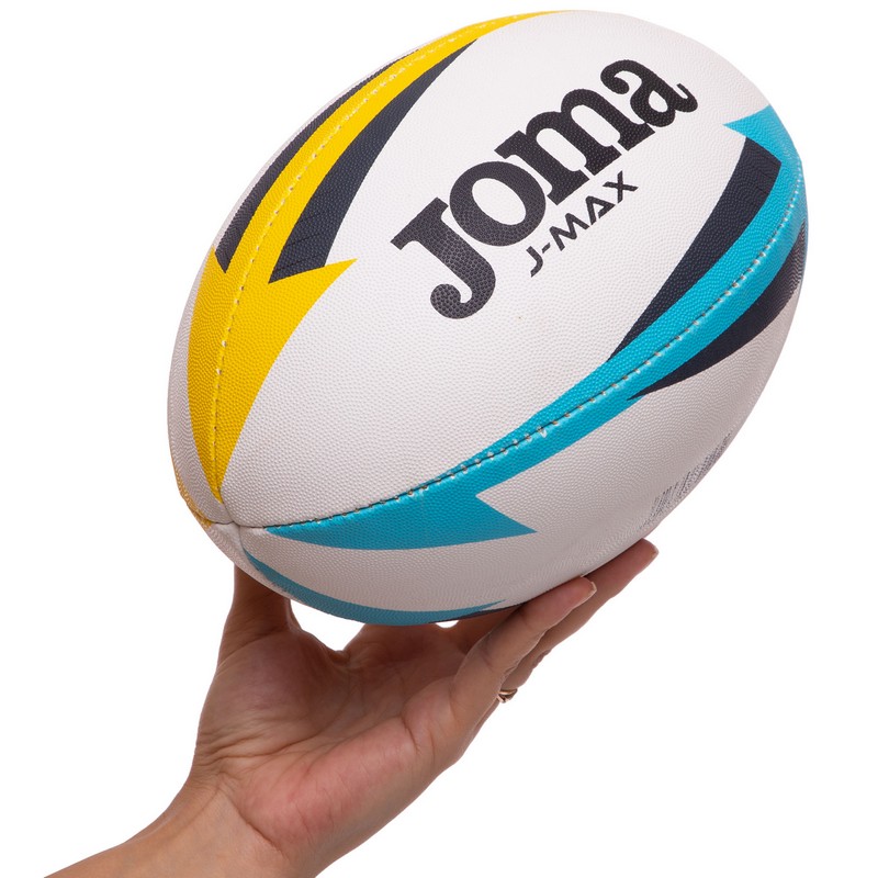 М'яч для регбі дитячий Joma J-MAX 400680-209 розмір 3 білий-жовтий-синій
