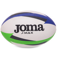 М'яч для регбі юніорський Joma J-MAX 400680-217 розмір 4 білий-синій-зелений