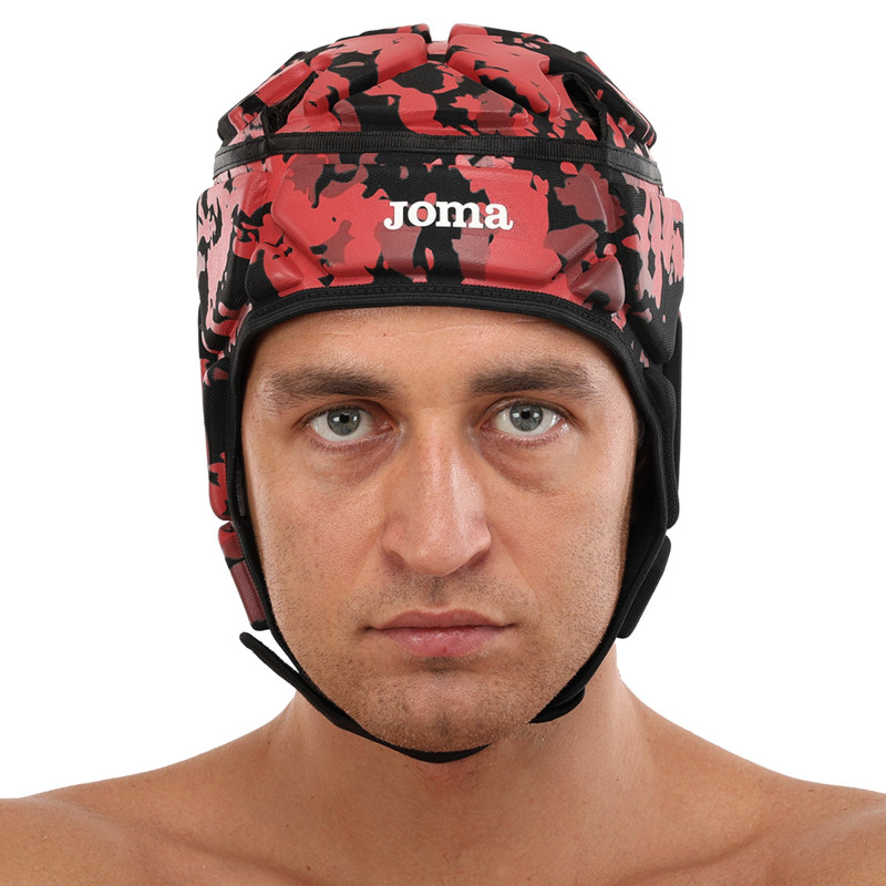 Шолом захисний м'який для гри в регбі Joma PROTECT 400704-106 M-L чорний-червоний