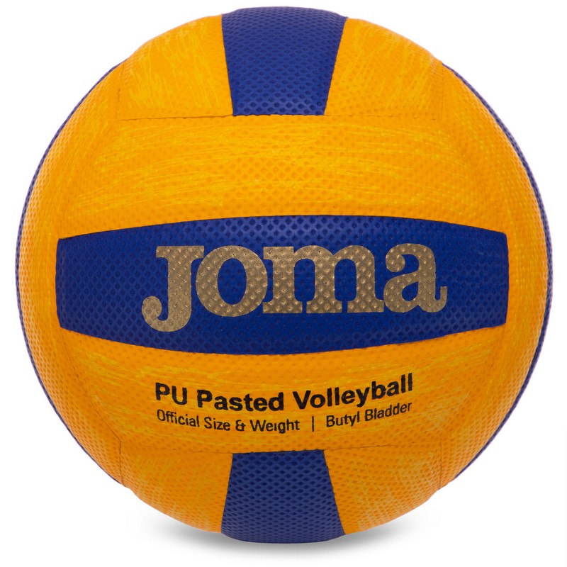 М'яч волейбольний Joma HIGH PERFORMANCE 400751-907 №5 PU жовтий-синій