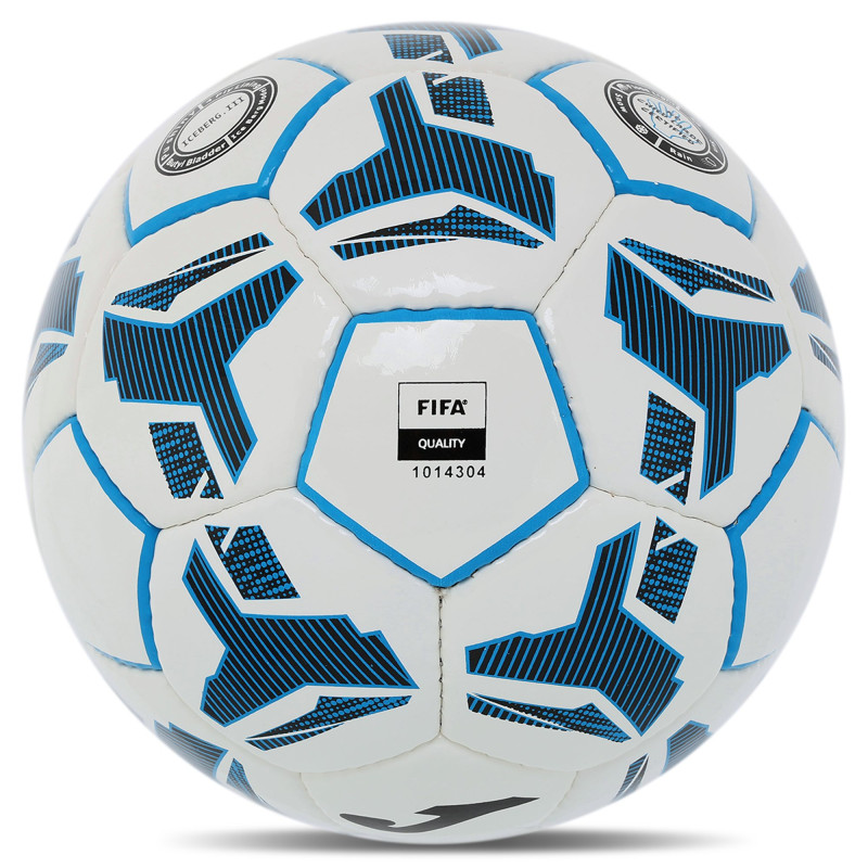 М'яч футбольний Joma ICEBERG III 400854-216-T5 №5 PU білий-бірюзовий
