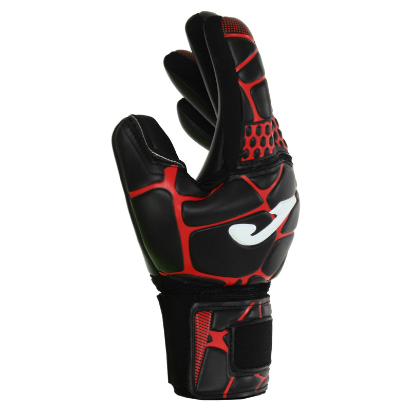Рукавиці воротарські професійні із захистом пальців Joma GK-PRO 400908-106 розмір 7-12 чорний-червоний