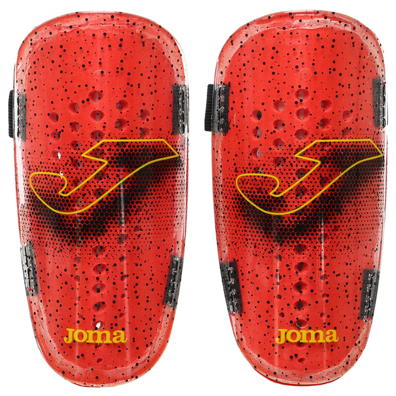 Щитки футбольні Joma ATTACK 401161-609 L червоний-жовтий