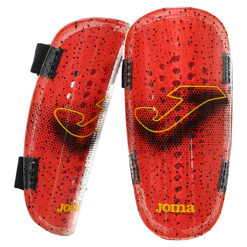 Щитки футбольні Joma ATTACK 401161-609 L червоний-жовтий