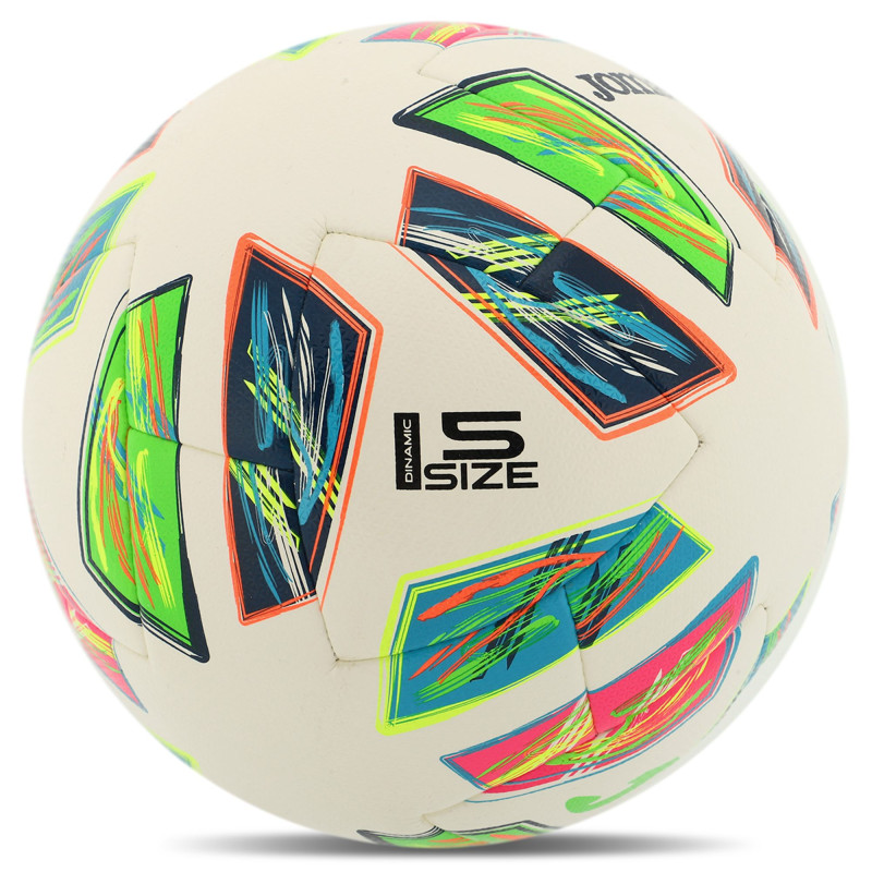 М'яч футбольний Joma DINAMIC IV 401495-023-T5 №5 білий-салатовий