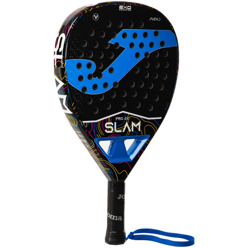 Ракетка для падел-тенісу Padel Joma SLAM PRO 401605-116 чорний-блакитний