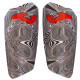 Щитки футбольні з тримачем щитків у комплекті Joma SPARTAN 401674-111 S-L чорний-білий