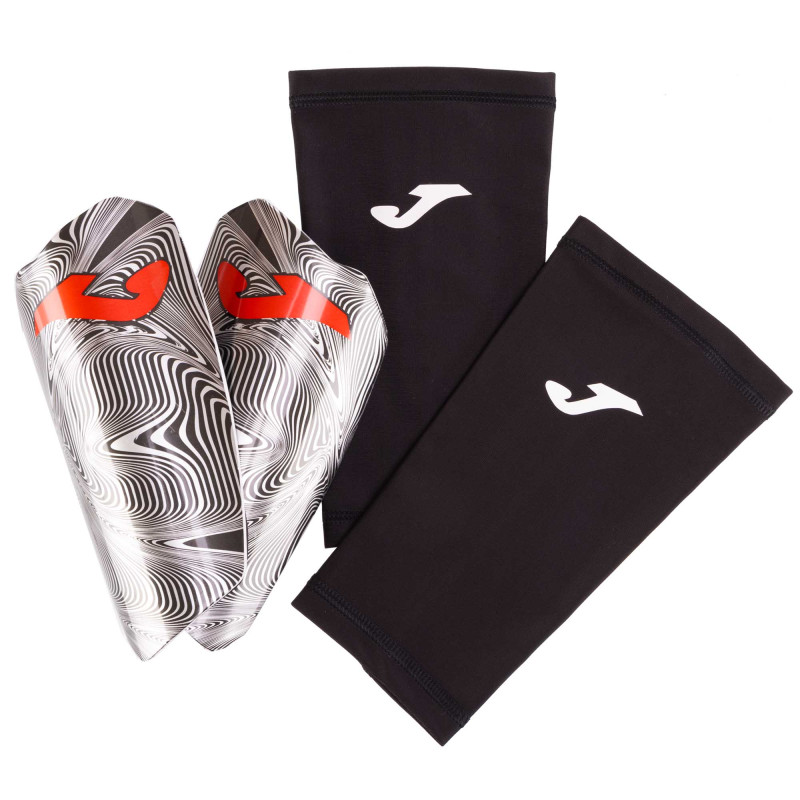 Щитки футбольні з тримачем щитків у комплекті Joma SPARTAN 401674-111 S-L чорний-білий
