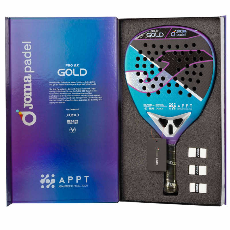 Ракетка для падел-тенісу Padel Joma APPT 401793-551 синій-чорний-фіолетовий