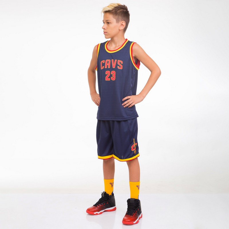 Форма баскетбольна дитяча NBA клуб Cleveland Cavaliers 23 4309 M-2XL синій-жовтий