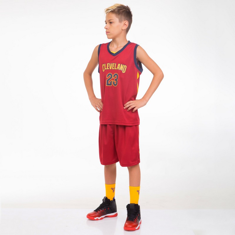 Форма баскетбольна дитяча NBA клуб Cleveland Cavaliers 23 4310 M-2XL бордовий-синій