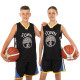 Форма баскетбольна дитяча NBA клуб Golden state warriors 30 S-2XL чорний-жовтий
