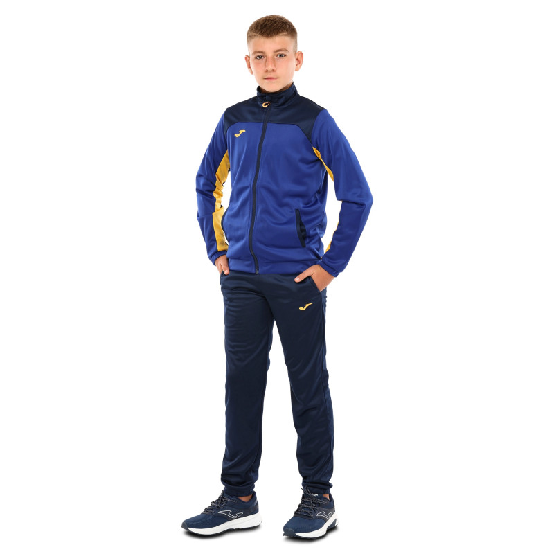 Костюм спортивний дитячий кофта на блискавці та штани Joma NEW METAVERSE 500752-728 4XS-XS синій-темно-синій