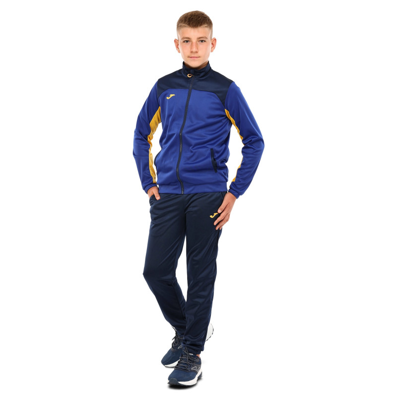 Костюм спортивний дитячий кофта на блискавці та штани Joma NEW METAVERSE 500752-728 4XS-XS синій-темно-синій