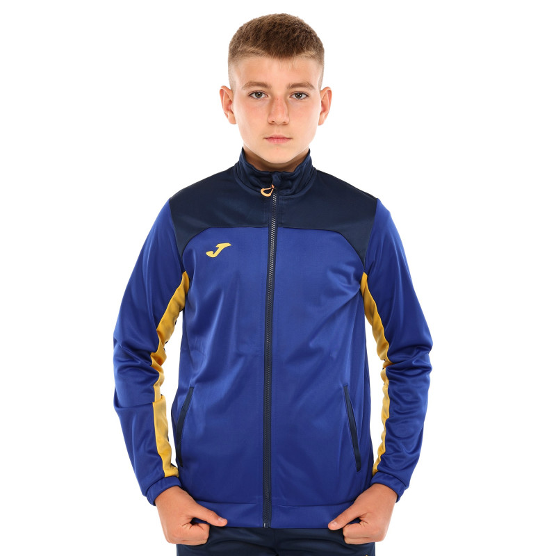 Костюм спортивний дитячий кофта на блискавці та штани Joma NEW METAVERSE 500752-728 4XS-XS синій-темно-синій