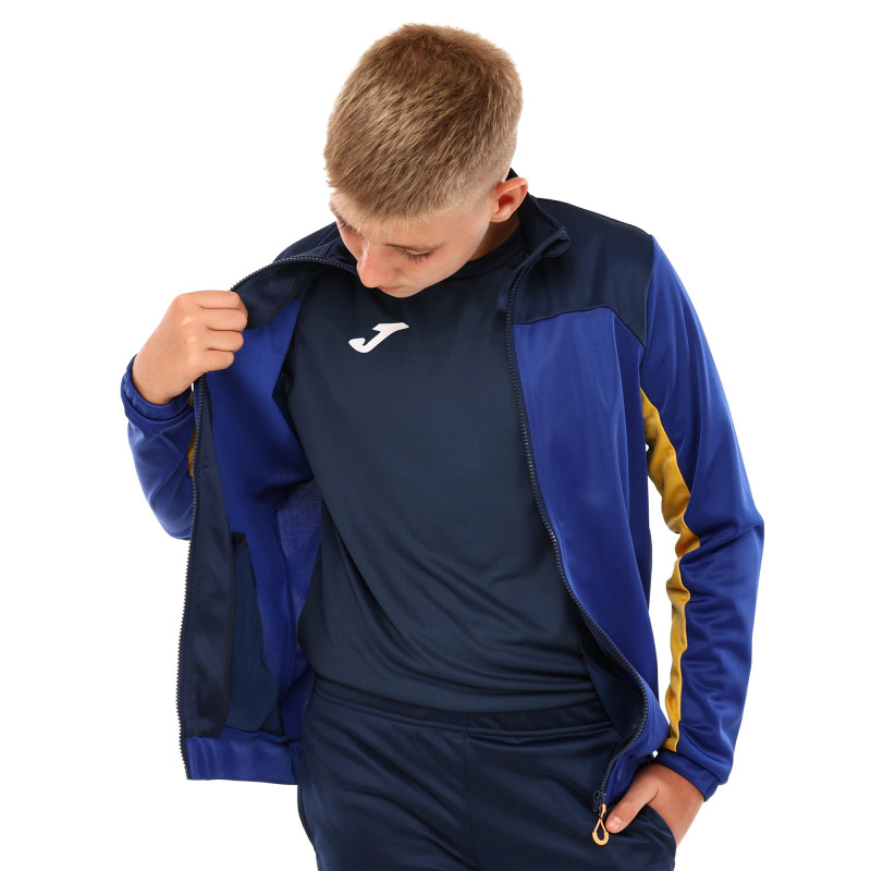 Костюм спортивний дитячий кофта на блискавці та штани Joma NEW METAVERSE 500752-728 4XS-XS синій-темно-синій
