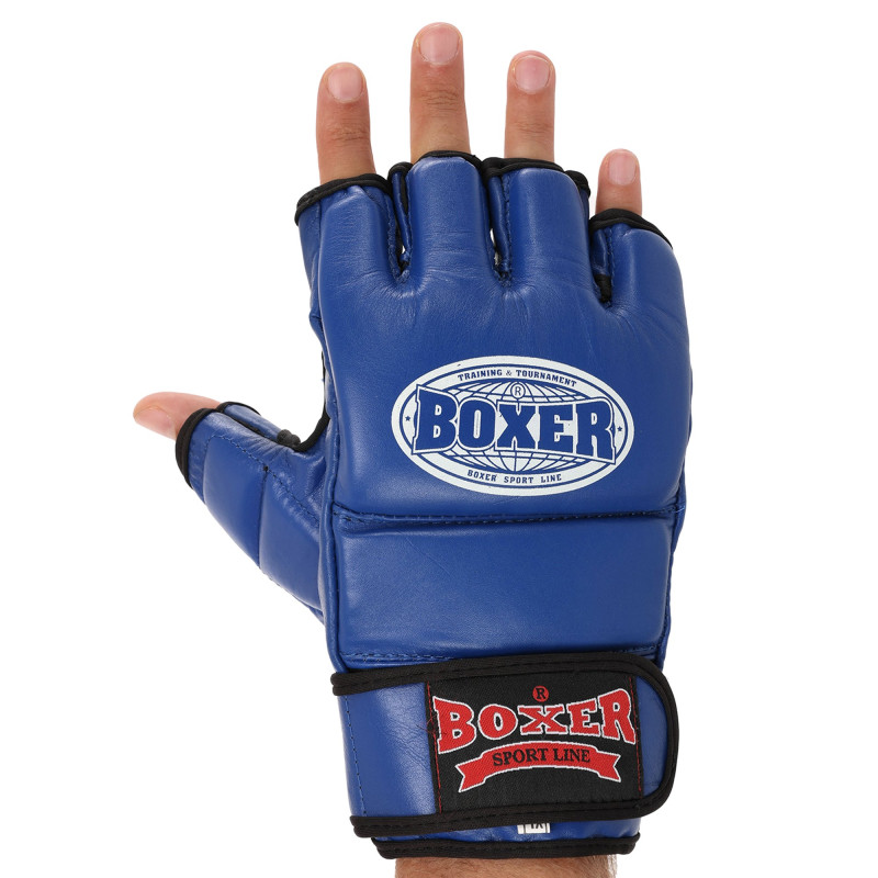 Рукавиці для змішаних єдиноборств MMA BOXER 5020 M-XL кольори в асортименті