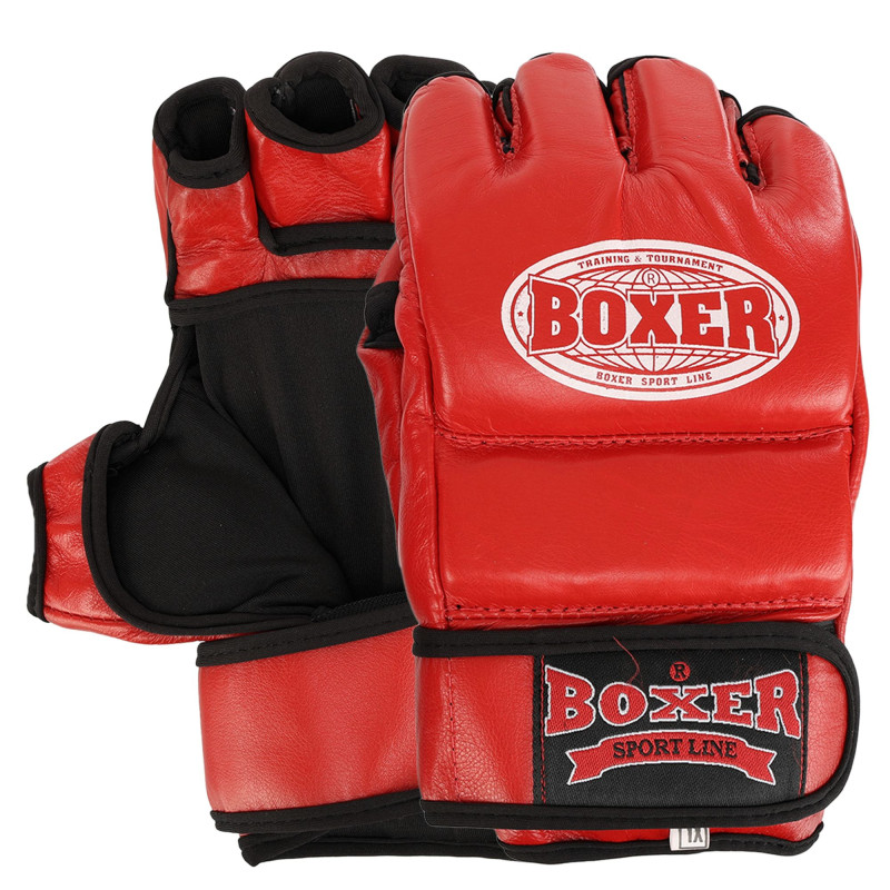 Рукавиці для змішаних єдиноборств MMA BOXER 5020 M-XL кольори в асортименті