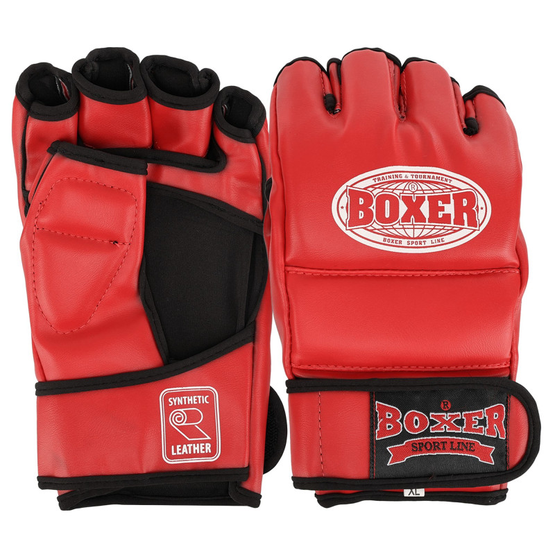 Рукавиці для змішаних єдиноборств MMA BOXER 5021 M-XL кольори в асортименті