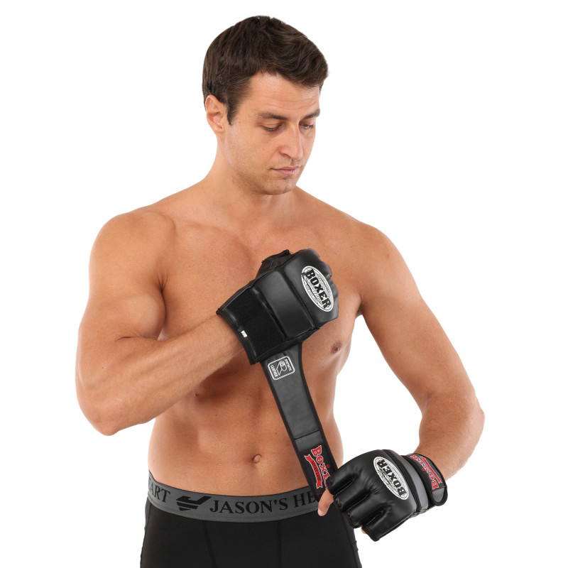 Рукавиці для змішаних єдиноборств MMA BOXER 5021 M-XL кольори в асортименті