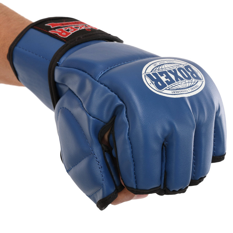 Рукавиці для змішаних єдиноборств MMA BOXER 5021 M-XL кольори в асортименті