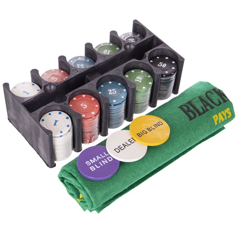 Набір для покеру в металевій коробці Poker game set SP-Sport 538-045 200 фішок
