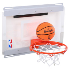 Щит баскетбольний з кільцем та сіткою кріпленням на двері SPALDING NBA Arena Slam 180 56103CN