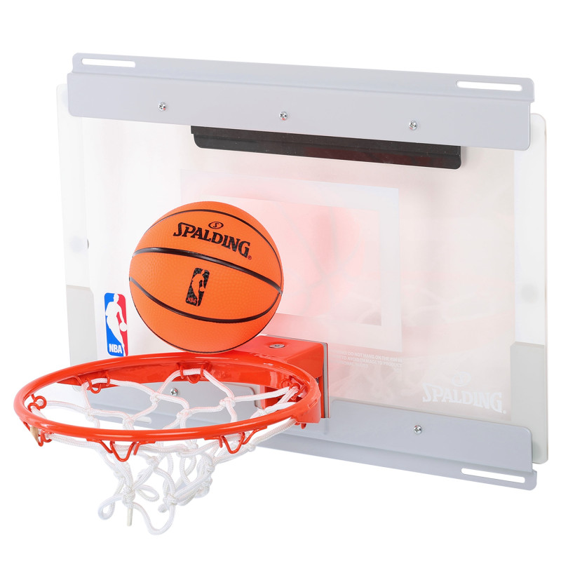 Щит баскетбольний з кільцем та сіткою кріпленням на двері SPALDING NBA Arena Slam 180 56103CN