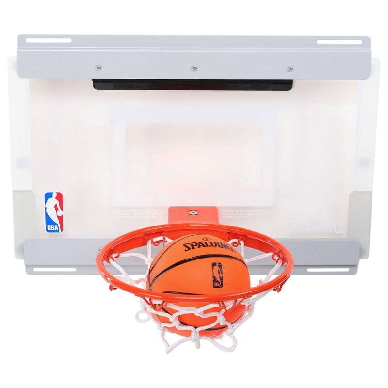 Щит баскетбольний з кільцем та сіткою кріпленням на двері SPALDING NBA Arena Slam 180 56103CN