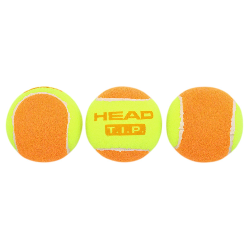 М'ячі для великого тенісу HEAD TIP ORANGE 578223 3шт помаранчевий-салатовий