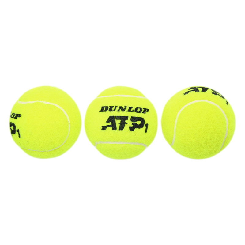 М'ячі для великого тенісу DUNLOP ATP 601313 3шт салатовий