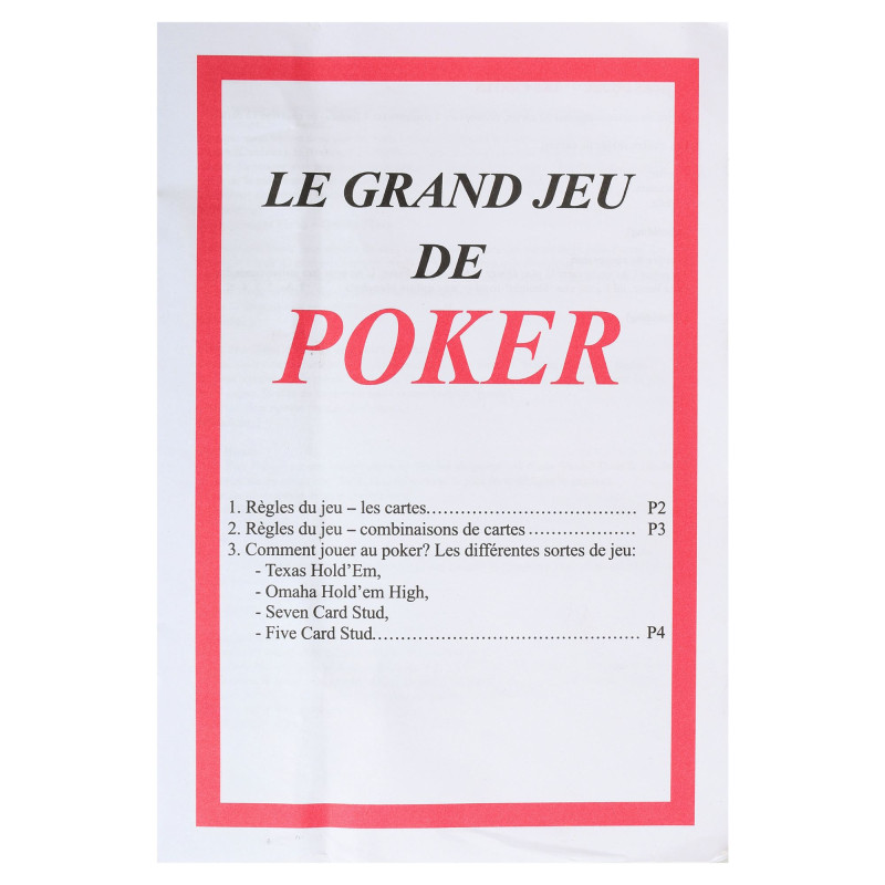 Набір для покеру в металевій коробці Poker game set SP-Sport 6613K 300 фішок