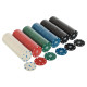 Набір для покеру в металевій коробці Poker game set SP-Sport 6613K 300 фішок