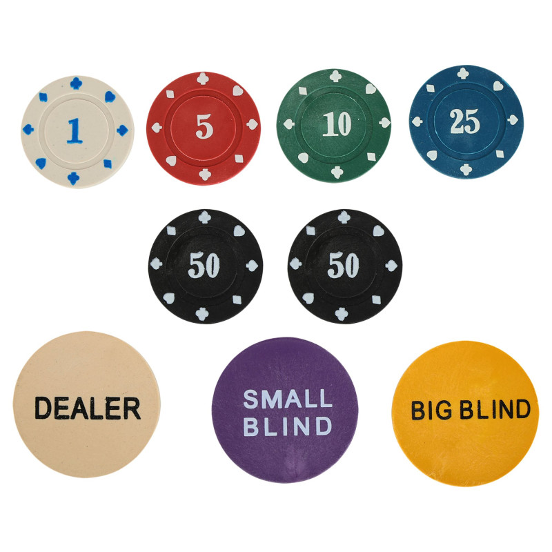 Набір для покеру в металевій коробці Poker game set SP-Sport 6613K 300 фішок
