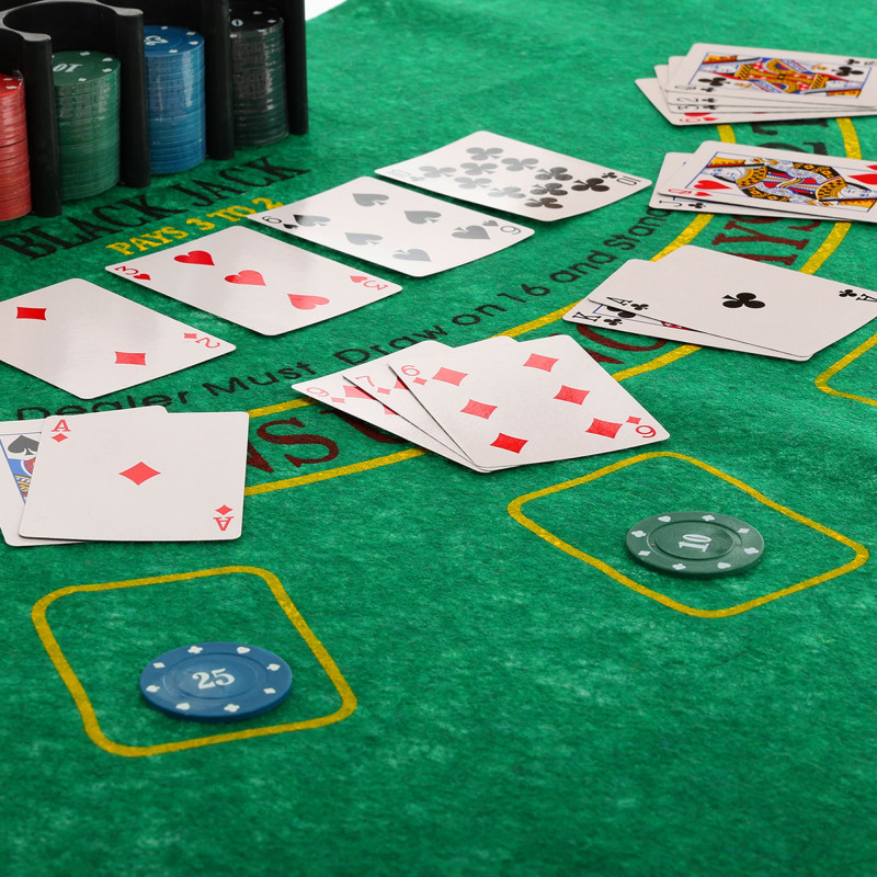 Набір для покеру в металевій коробці Poker game set SP-Sport 6615K 500 фішок