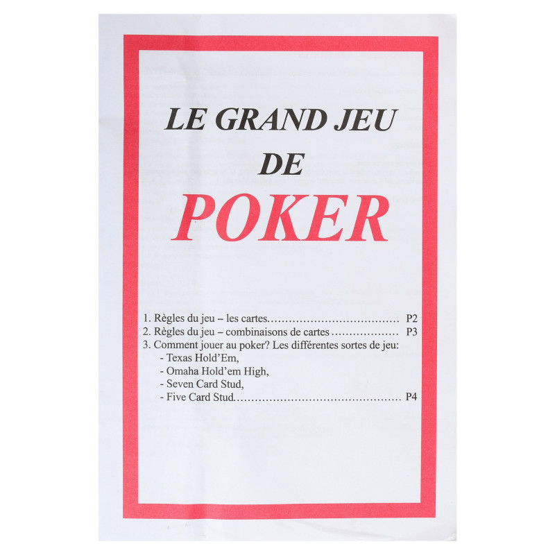 Набір для покеру в металевій коробці Poker game set SP-Sport 6615K 500 фішок
