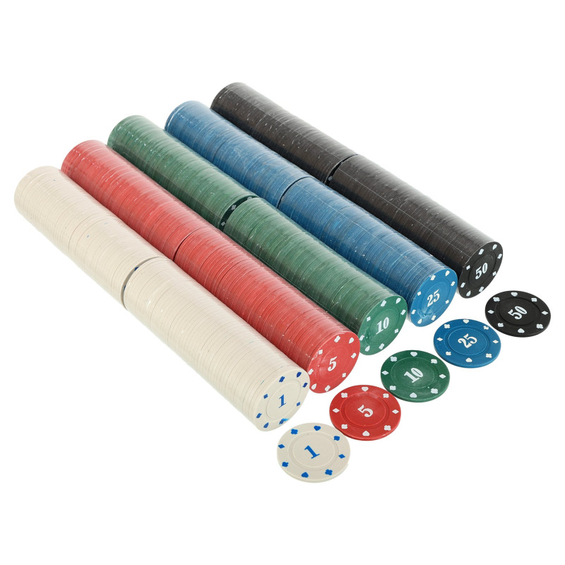 Набір для покеру в металевій коробці Poker game set SP-Sport 6615K 500 фішок