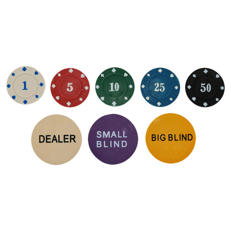 Набір для покеру в металевій коробці Poker game set SP-Sport 6615K 500 фішок