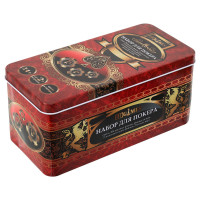 Набір для покеру в металевій коробці Poker game set SP-Sport 6620H 200 фішок