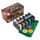 Набір для покеру в металевій коробці Poker game set SP-Sport 6620K 200 фішок