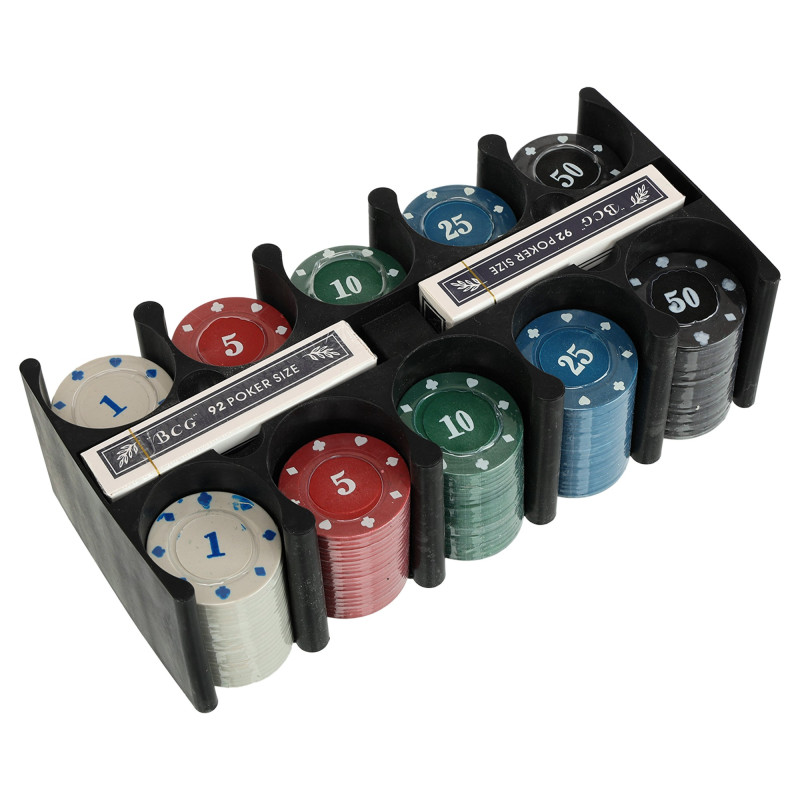 Набір для покеру в металевій коробці Poker game set SP-Sport 6620K 200 фішок