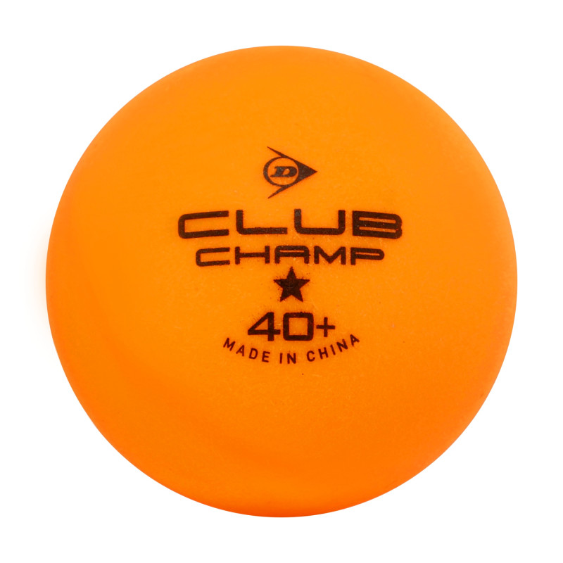 Набір м'ячів для настільного тенісу 6 штук DUNLOP 679350N CLUB CHAMP помаранчевий