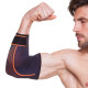 Налокотник спортивный эластичный с фиксирующим ремнем EXTREME 711CA L-XL 1шт чорний-помаранчевий